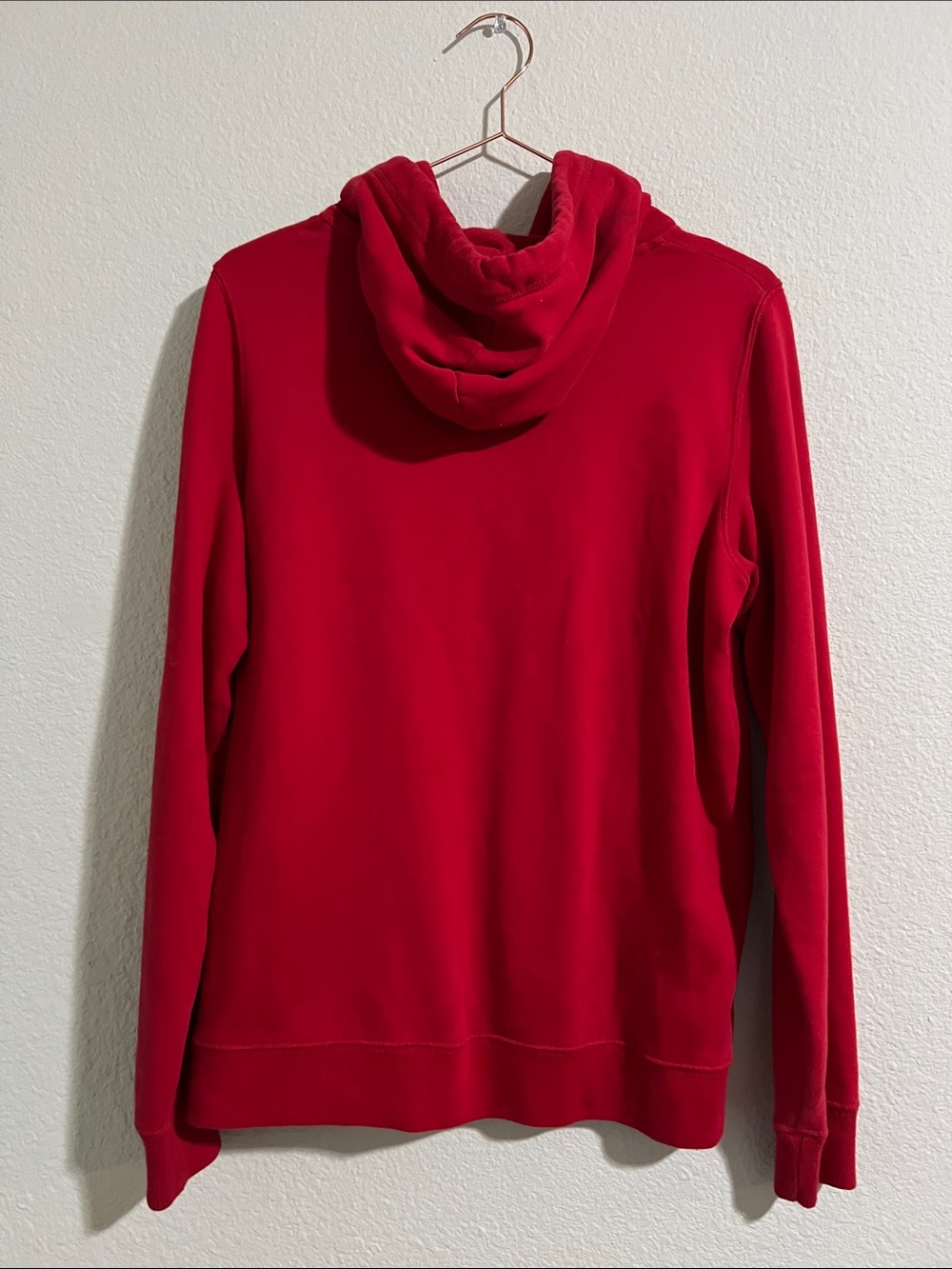 Hollister Red Pullover Hoodie with White Logo - Picture 2 of 3